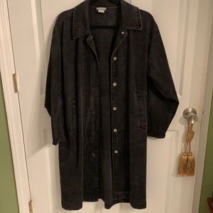 Black jean coat